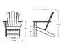 Polywood Polywood Sunset Red Palm Coast Adirondack Sunset Red Adirondack Chair HNA10-SR 845748068482