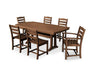 Polywood Polywood Teak 7 Piece La Casa Dining Set Teak Dining Sets PWS298-1-TE 190609015182
