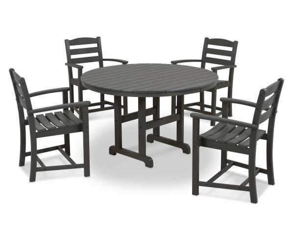 Polywood Polywood Teak La Casa Cafš 5-Piece Dining Set Teak Dining Sets PWS100-1-TE 845748031608