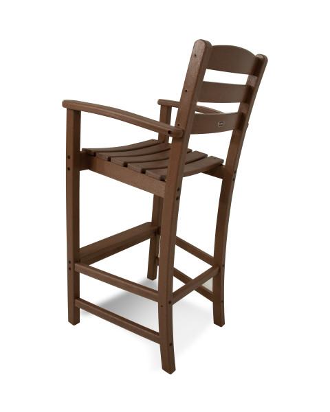 Polywood Polywood Teak La Casa Cafš Bar Arm Chair Teak Arm Chair TD202TE 845748025331