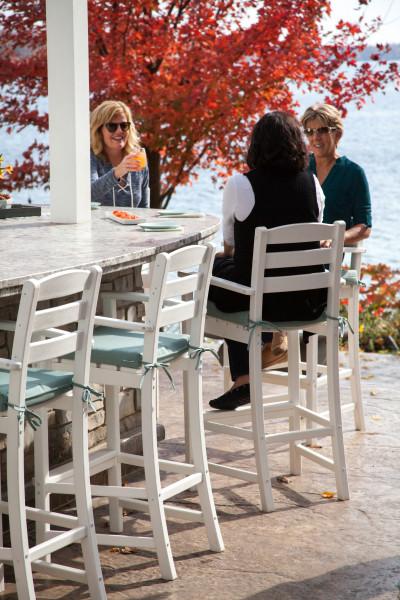 Polywood Polywood Teak La Casa Cafš Bar Arm Chair Teak Arm Chair TD202TE 845748025331