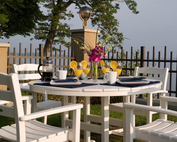 Polywood Polywood Teak La Casa Cafš Dining Arm Chair Teak Arm Chair TD200TE 845748025195