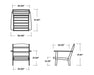 Polywood Polywood Teak Lakeside Deep Seating Chair Teak / Dune Burlap Seating Chair 4411-TE145999 190609136757