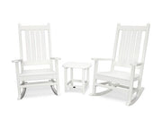 Polywood Polywood Vineyard 3-Piece Rocking Set White Rocking Chair PWS355-1-WH 190609053771