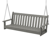 Polywood Polywood Vineyard 60" Porch Swing Slate Grey Porch Swing Bed GNS60GY 845748055727