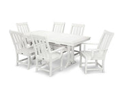 Polywood Polywood Vineyard 7-Piece Dining Set White Dining Sets PWS407-1-WH 190609064388