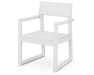 Polywood Polywood White EDGE Dining Arm Chair White Arm Chair EMD200WH 190609159848