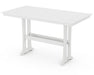 Polywood Polywood White Farmhouse Trestle 37" x 72" Bar Table White Bar Table PLB83-T1L1WH 190609036590