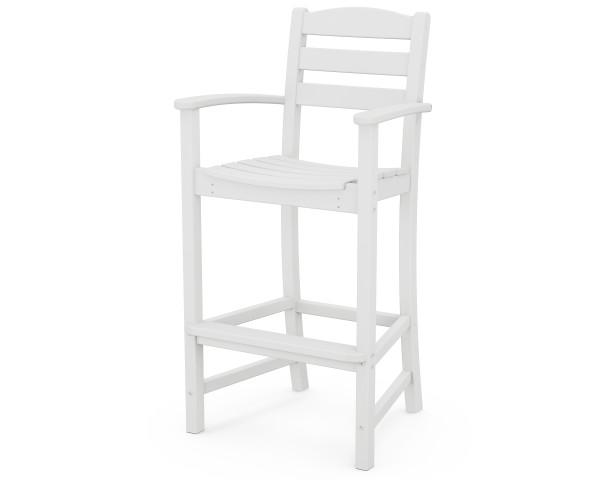 Polywood Polywood White La Casa Cafš Bar Arm Chair White Arm Chair TD202WH 845748025348