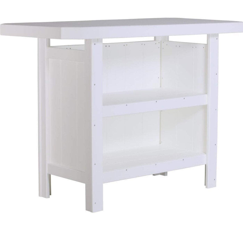 The Porch Swing Store LuxCraft Recycled Plastic Serving Bar White PSBW