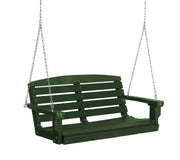 Wildridge Wildridge Classic 4 ft. Recycled Plastic Classic Porch Swing Turf Green Poly Porch Swing LCC-202-TG