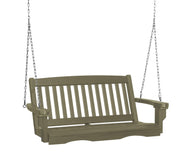 Wildridge Wildridge Classic 4 ft. Recycled Plastic Mission Porch Swing Poly Porch Swing