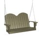 Wildridge Wildridge Classic 4 ft. Recycled Plastic Savannah Porch Swing Olive Poly Porch Swing LCC-203-OL