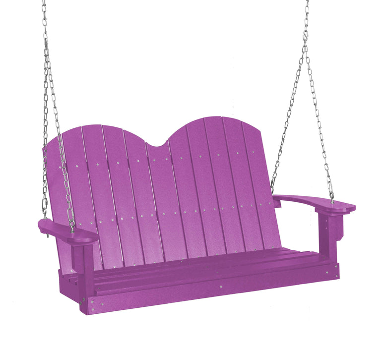 Wildridge Wildridge Classic 4 ft. Recycled Plastic Savannah Porch Swing Purple Poly Porch Swing LCC-203-PU