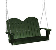 Wildridge Wildridge Classic 4 ft. Recycled Plastic Savannah Porch Swing Turf Green Poly Porch Swing LCC-203-TG