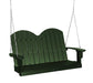 Wildridge Wildridge Classic 4 ft. Recycled Plastic Savannah Porch Swing Turf Green Poly Porch Swing LCC-203-TG