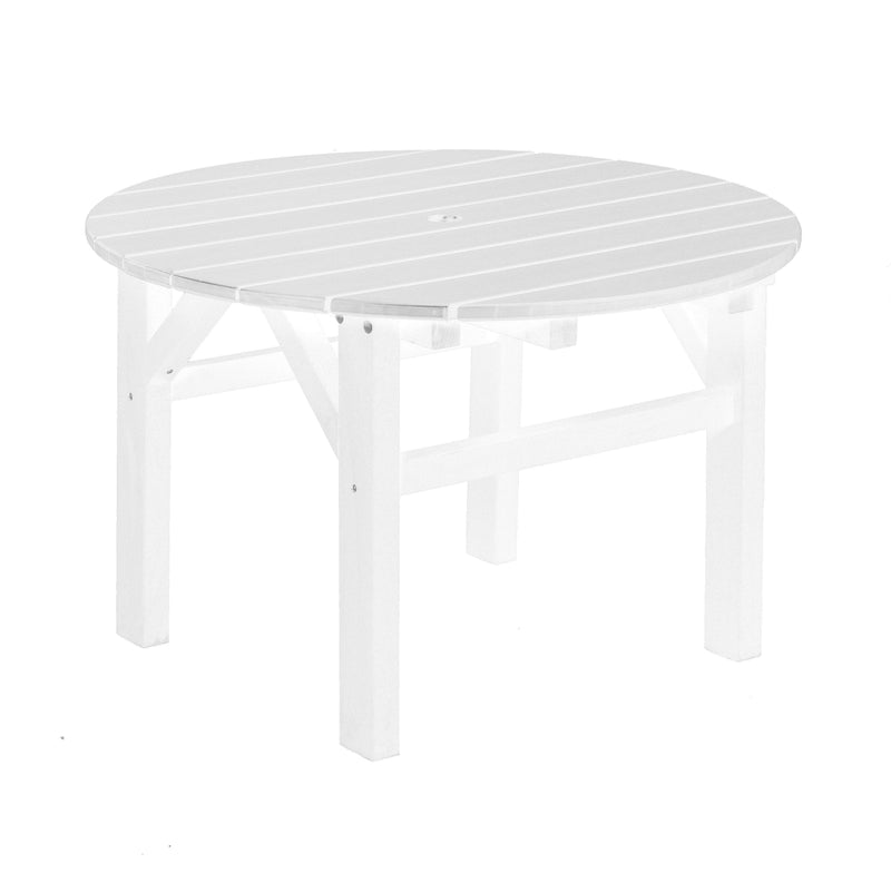 Wildridge Wildridge Classic Recycled Plastic 33inch Occasional Table White Outdoor Table LCC-220-WH