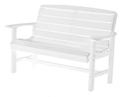 Wildridge Wildridge Classic Recycled Plastic Classic Bench White Outdoor Bench LCC-226-WH