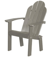 Wildridge Wildridge Classic Recycled Plastic Dining/Deck Chair Light Gray Adirondack Deck Chair LCC-252-LG