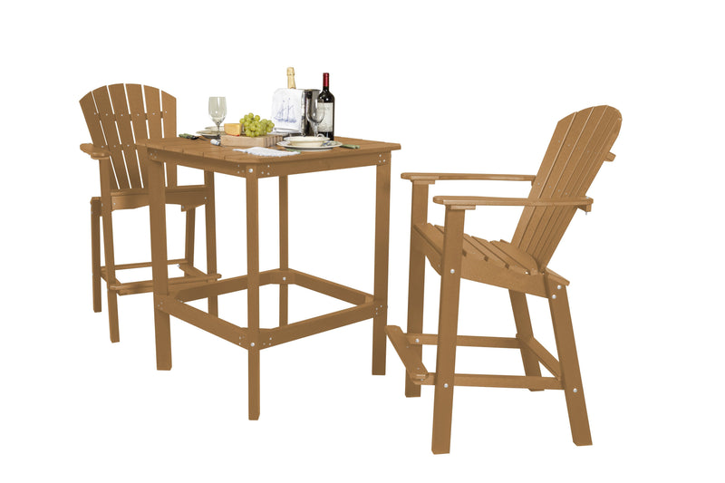 Wildridge Wildridge Classic Recycled Plastic High Dining Set Cedar Dining Sets LCC-286-CE