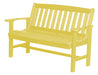 Wildridge Wildridge Classic Recycled Plastic Mission Bench Lemon Yellow Outdoor Bench LCC-225-LY