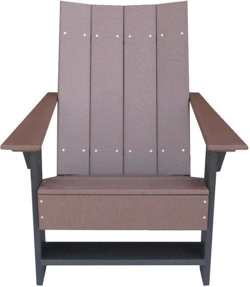 Wildridge Wildridge Contemporary Recycled Plastic Outdoor Adirondack Chair Tudor Brown Black Frame Adirondack Chair LCC-314-TB