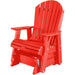 Wildridge Wildridge Heritage 2 ft. Recycled Plastic Single Glider Chair Bright Red Outdoor Glider LCC-106-BR
