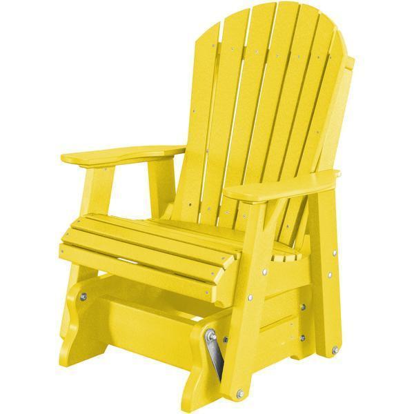 Wildridge Wildridge Heritage 2 ft. Recycled Plastic Single Glider Chair Lemon Yellow Outdoor Glider LCC-106-LY