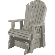 Wildridge Wildridge Heritage 2 ft. Recycled Plastic Single Glider Chair Light Gray Outdoor Glider LCC-106-LG
