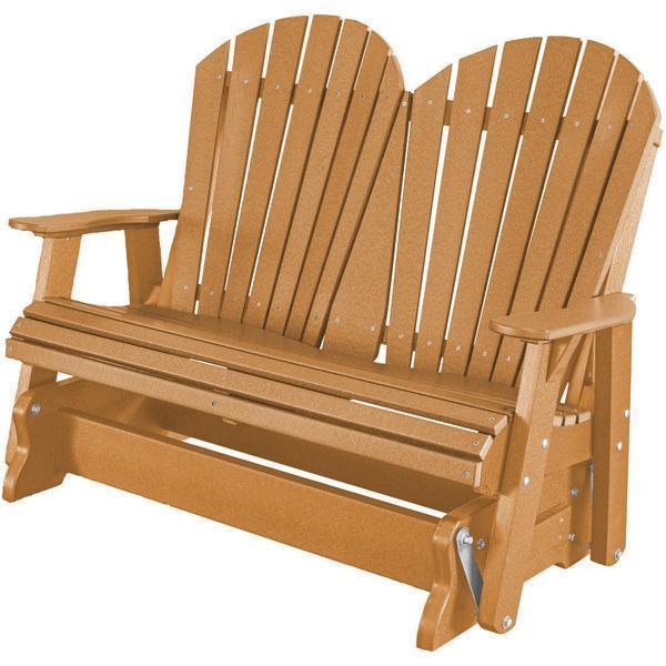 Wildridge Wildridge Heritage 4 ft. Recycled Plastic 2 Seat Glider Chair Cedar Outdoor Glider LCC-104-CE