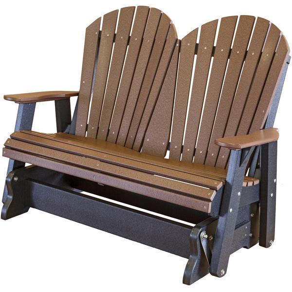 Wildridge Wildridge Heritage 4 ft. Recycled Plastic 2 Seat Glider Chair Outdoor Glider