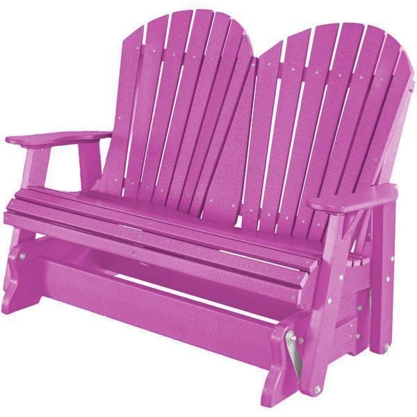 Wildridge Wildridge Heritage 4 ft. Recycled Plastic 2 Seat Glider Chair Purple Outdoor Glider LCC-104-PU
