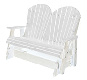 Wildridge Wildridge Heritage 4 ft. Recycled Plastic 2 Seat Glider Chair White Outdoor Glider LCC-104-WH