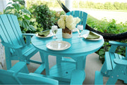Wildridge Wildridge Heritage 5 Piece 42" Pub Table Set With 4 Balcony Chairs Aruba Blue Pub Table LCC-180-AB
