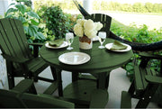 Wildridge Wildridge Heritage 5 Piece 42" Pub Table Set With 4 Balcony Chairs Turf Green Pub Table LCC-180-TUG