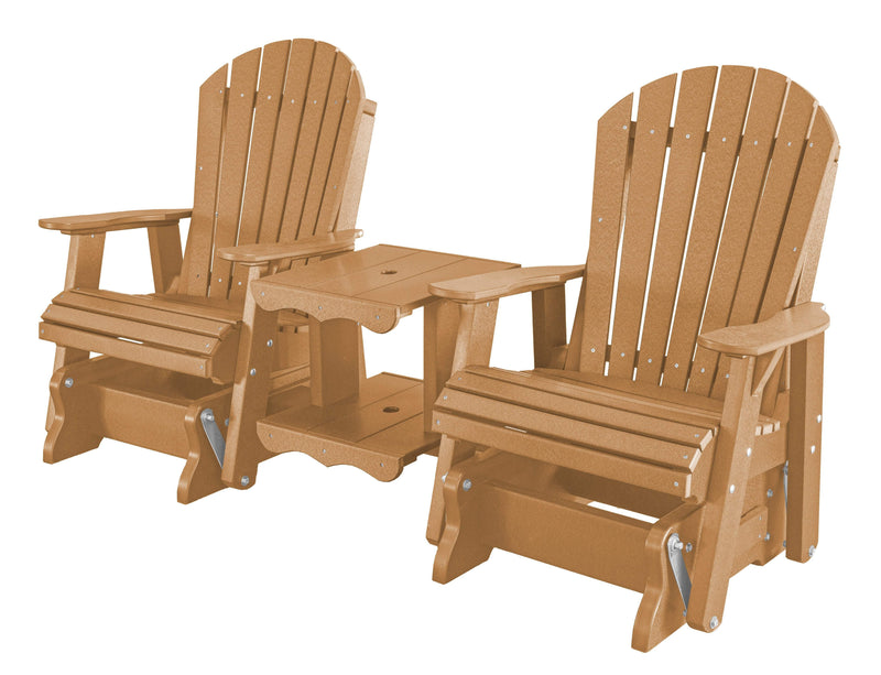 Wildridge Wildridge Heritage 7 ft. Recycled Plastic Double Rock-A-Tee Glider Cedar Outdoor Glider LCC-108-CE