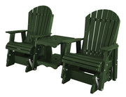 Wildridge Wildridge Heritage 7 ft. Recycled Plastic Double Rock-A-Tee Glider Turf Green Outdoor Glider LCC-108-TG
