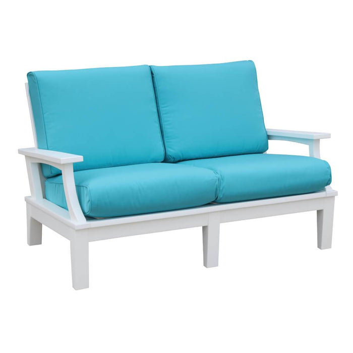 Wildridge Wildridge Heritage Deep Seating Love Seat With Cushions Black Love Seat LCC-133-BL