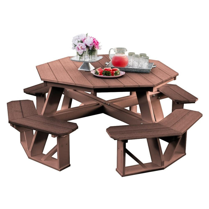 Wildridge Wildridge Heritage Octagon Picnic Table Antique Mahogany Outdoor Table LCC-164-AM