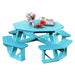 Wildridge Wildridge Heritage Octagon Picnic Table Aruba Blue Outdoor Table LCC-164-AB