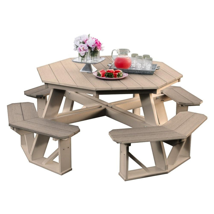 Wildridge Wildridge Heritage Octagon Picnic Table Birchwood Outdoor Table LCC-164-BIW24