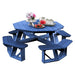 Wildridge Wildridge Heritage Octagon Picnic Table Patriot Blue Outdoor Table LCC-164-PAB
