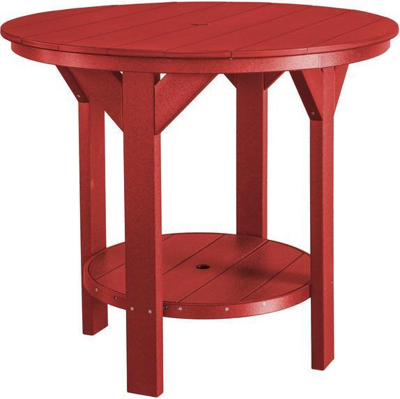Wildridge Wildridge Heritage Outdoor 42" Pub Table Cardinal Red Pub Table LCC-179-CAD