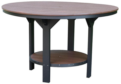 Wildridge Wildridge Heritage Outdoor 60" Pub Table Weatherwood on Tudor Brown Tables LCC-178-WWB
