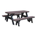 Wildridge Wildridge Heritage Outdoor Picnic Table W/ Unattached Bench Weatherwood on Tudor Brown Picnic Table LCC-166-WWB