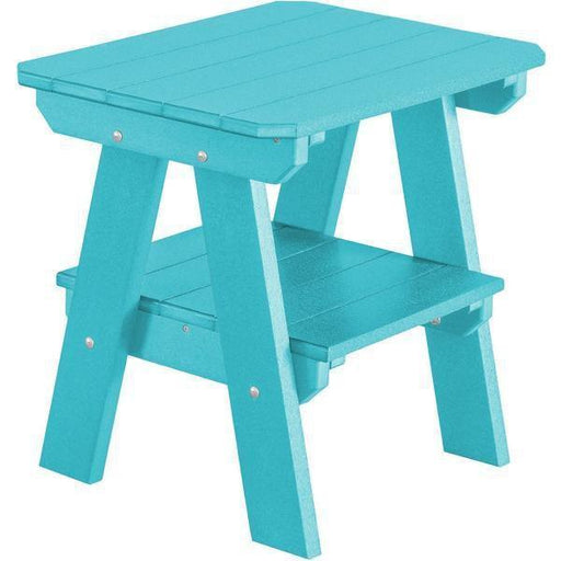 Wildridge Wildridge Heritage Recycled Plastic 2 Tier End Table Aruba Blue End Table LCC-120-AB