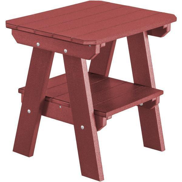 Wildridge Wildridge Heritage Recycled Plastic 2 Tier End Table Cherry End Table LCC-120-C