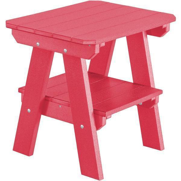 Wildridge Wildridge Heritage Recycled Plastic 2 Tier End Table Dark Pink End Table LCC-120-DP