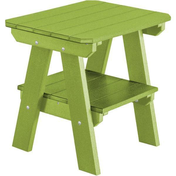 Wildridge Wildridge Heritage Recycled Plastic 2 Tier End Table Lime Green End Table LCC-120-LMG