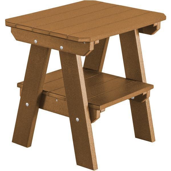 Wildridge Wildridge Heritage Recycled Plastic 2 Tier End Table Tudor Brown End Table LCC-120-TB